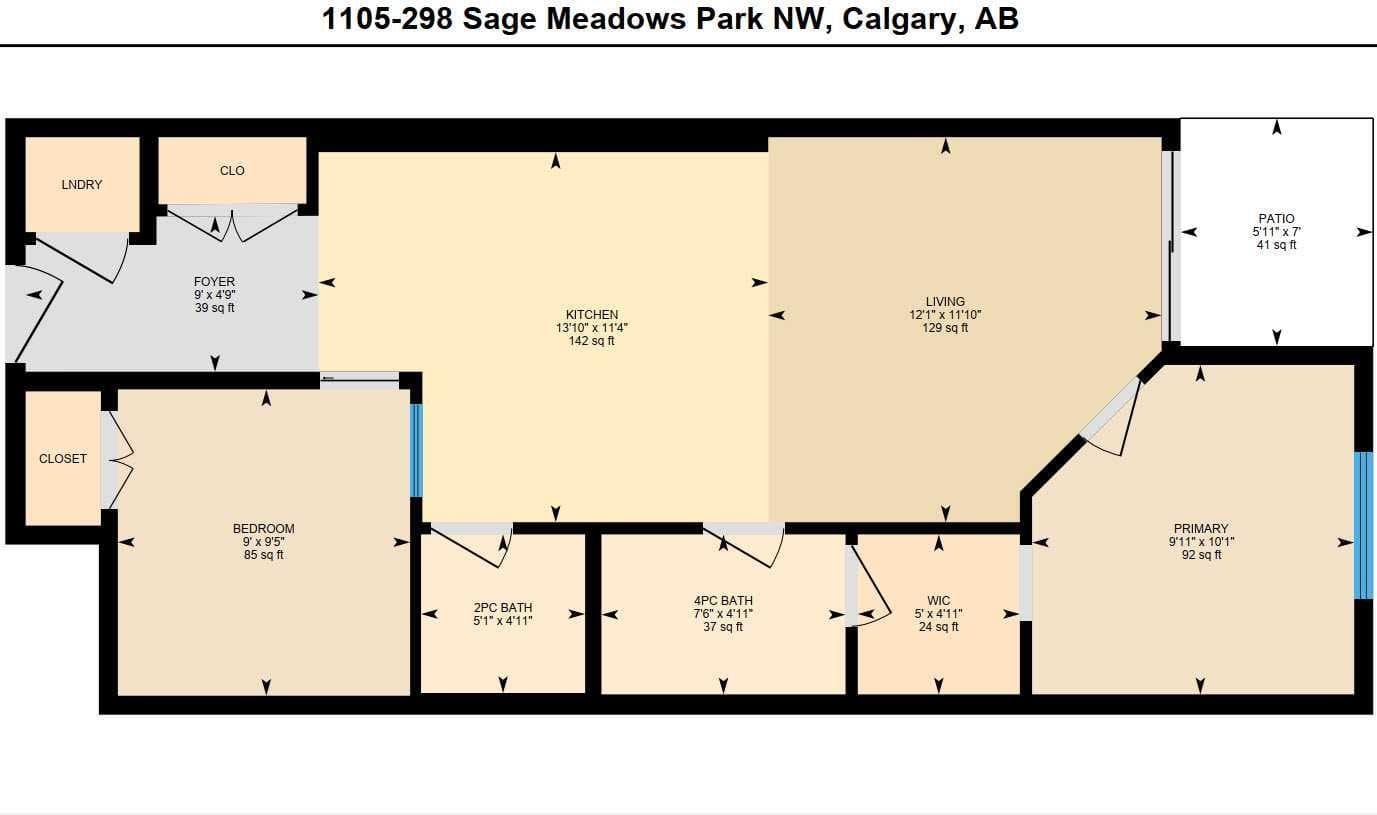 1105, 298 Sage Meadows Park NW
