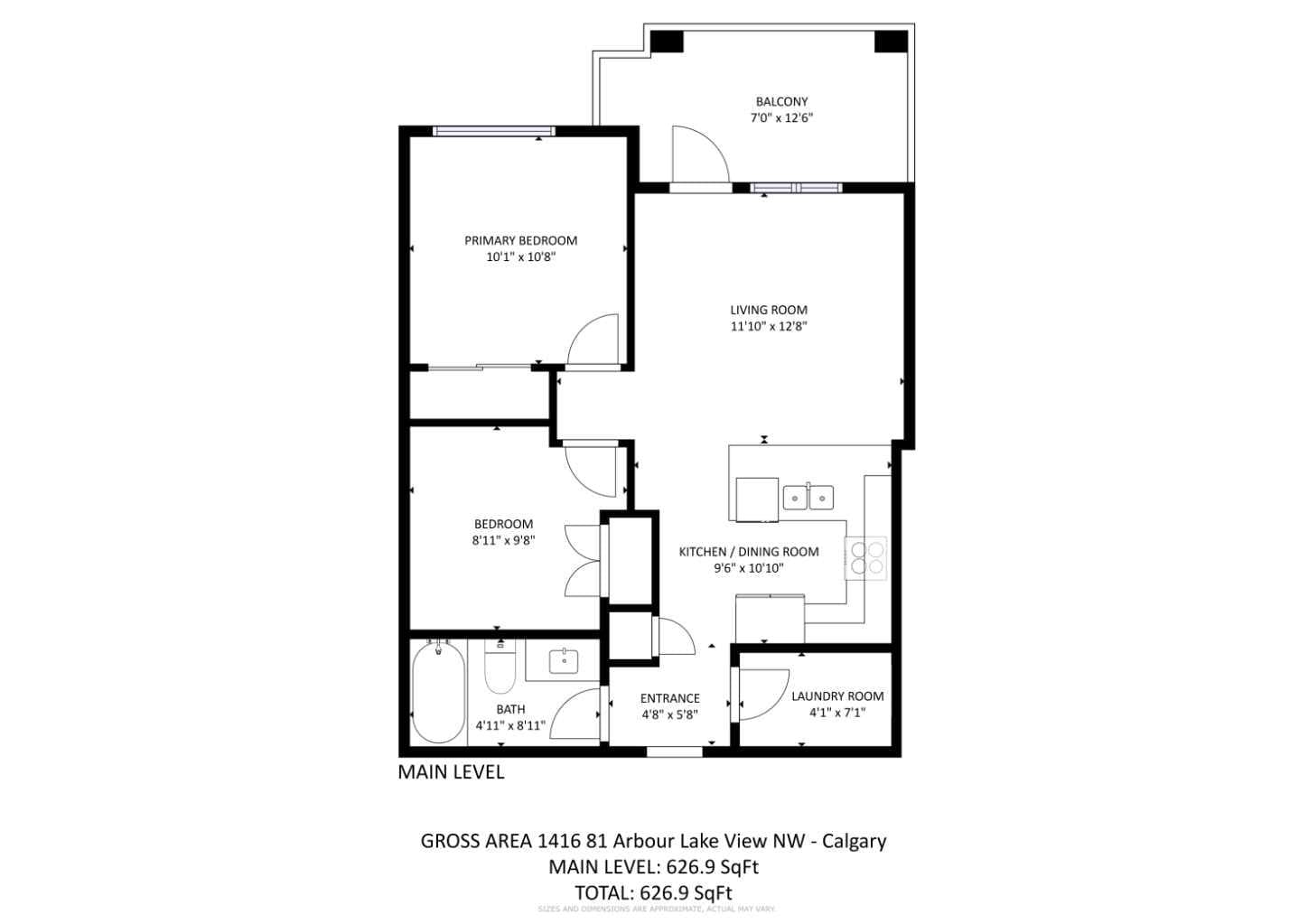 1416, 81 Arbour Lake View NW