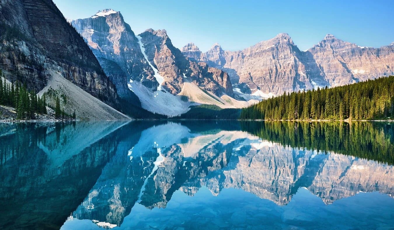 The Valley of the Ten Peaks in the Canadian Rockies